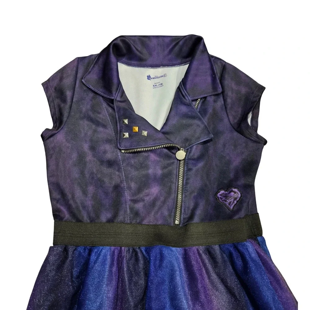 Disney Descendants‎ Girls Purple Dress Cosplay Costume, Kids Size